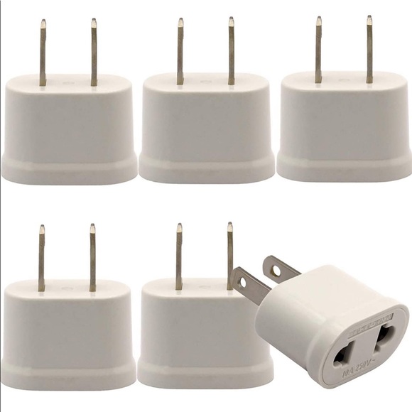 6Pcs EU/Asia to USA Outlet Adapter Power Converter - Picture 1 of 5